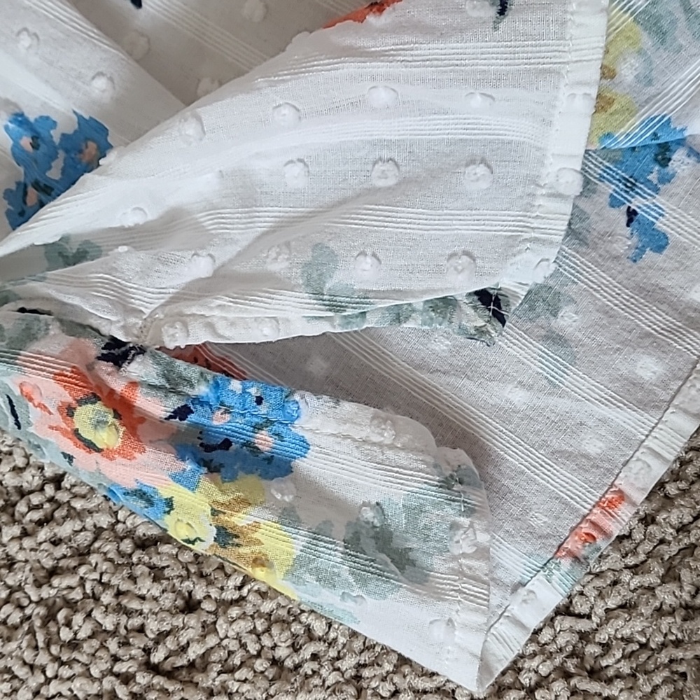 Floral Tie Neck 3/4 Sleeve Blouse- PXS Loft - Picture 14 of 14